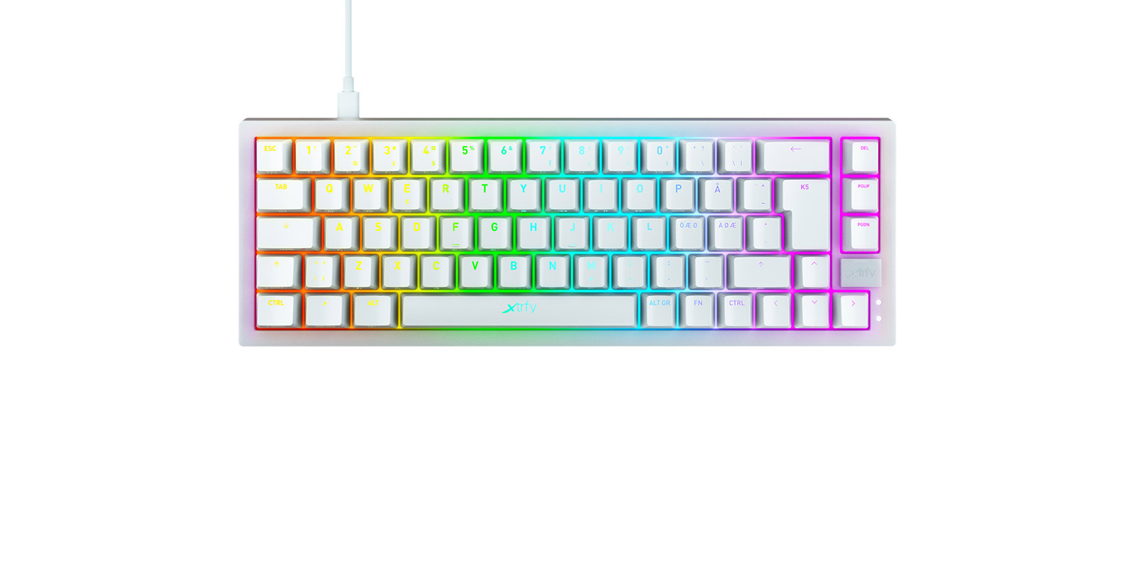 TEST] XTRFY Clavier K2 RGB BLANC