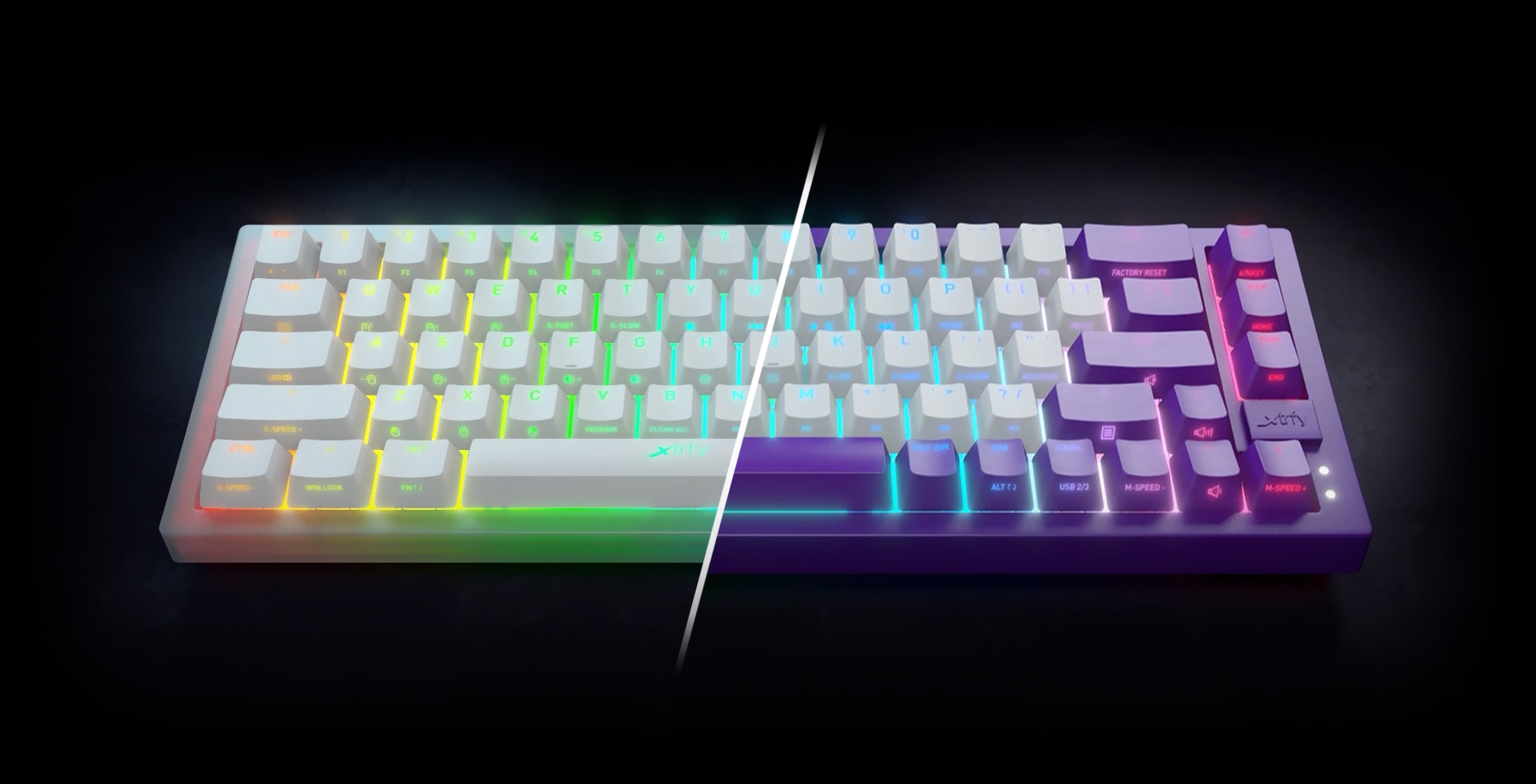 Clavier Cherry Xtrfy K5 Compact RGB Noir