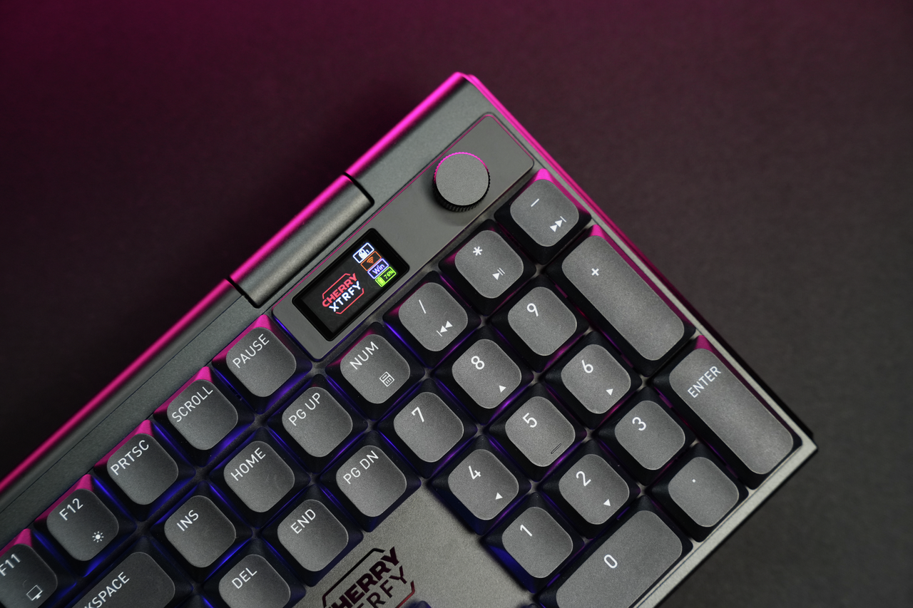 CHERRY XTRFY MX 10.1 Wireless keyboard, rotary knob and display