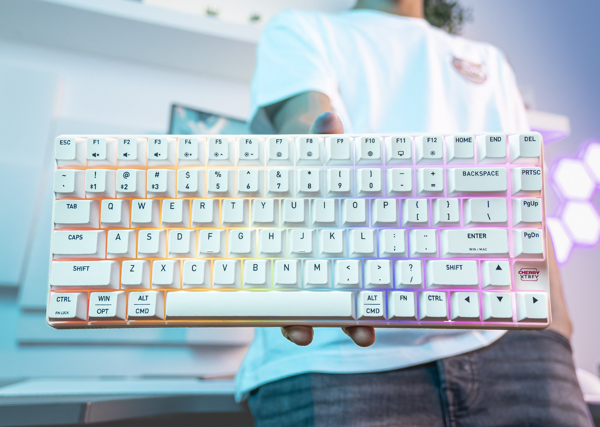 CHERRY XTRFY K33 Compact Wireless spill-resistant gaming keyboard 